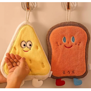 可爱擦手巾挂式吸水加厚